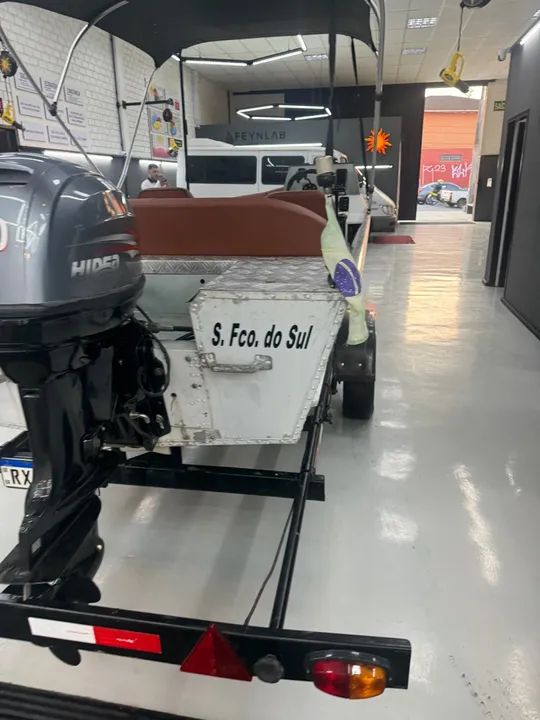 Barco ecologia com carretinha nova  - Foto 8