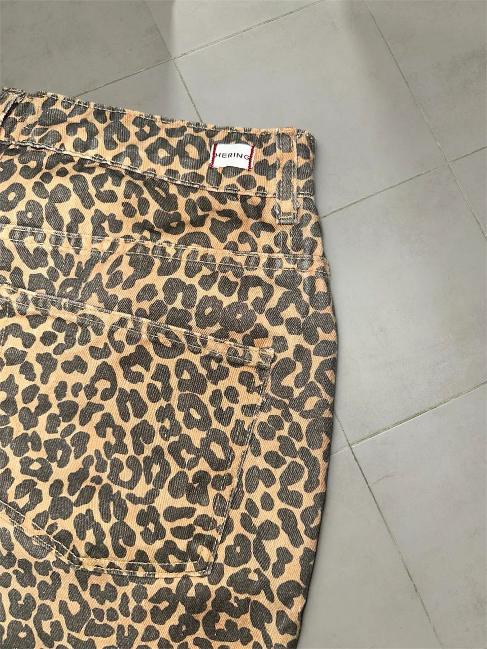 Calça Hering Sarja Reta Animal Print Oncinha 100% Algodão - Foto 5