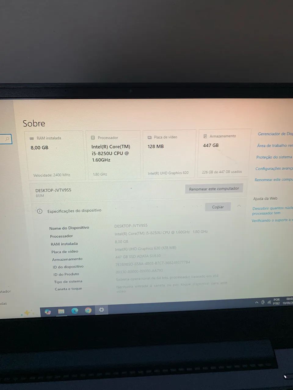 NOTEBOOK LENOVO IDEAPAD 330s PRONTO PRA USO  - Foto 4