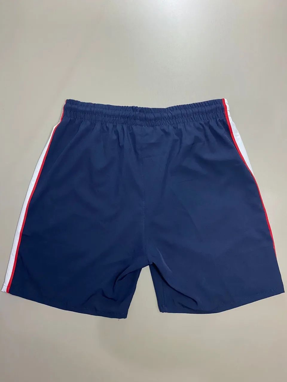 Bermuda Tactel Azul Marinho/Branco - Foto 3