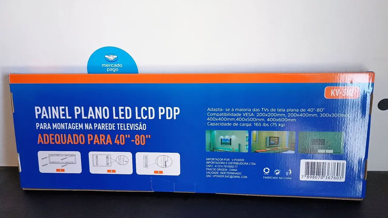 Suporte fixo de parede para TVs de 40" até 80" polegadas / OFERTA IMPERDÍVEL  - Foto 4