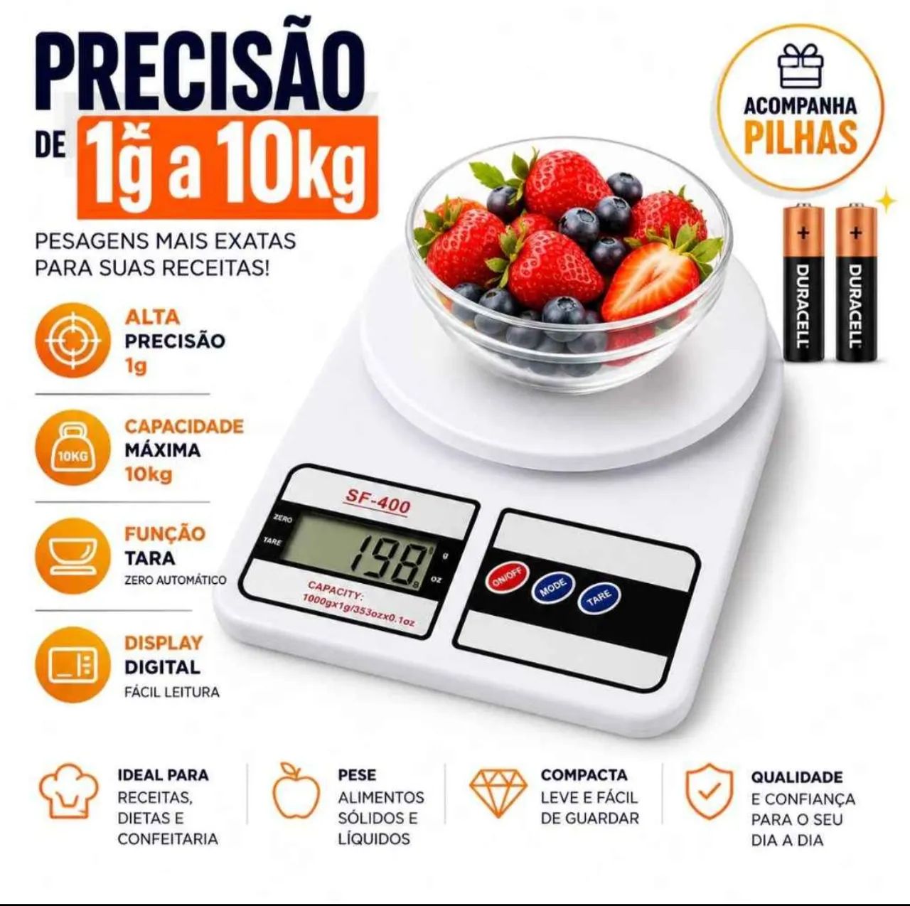 Balança digital precisão até 10kg