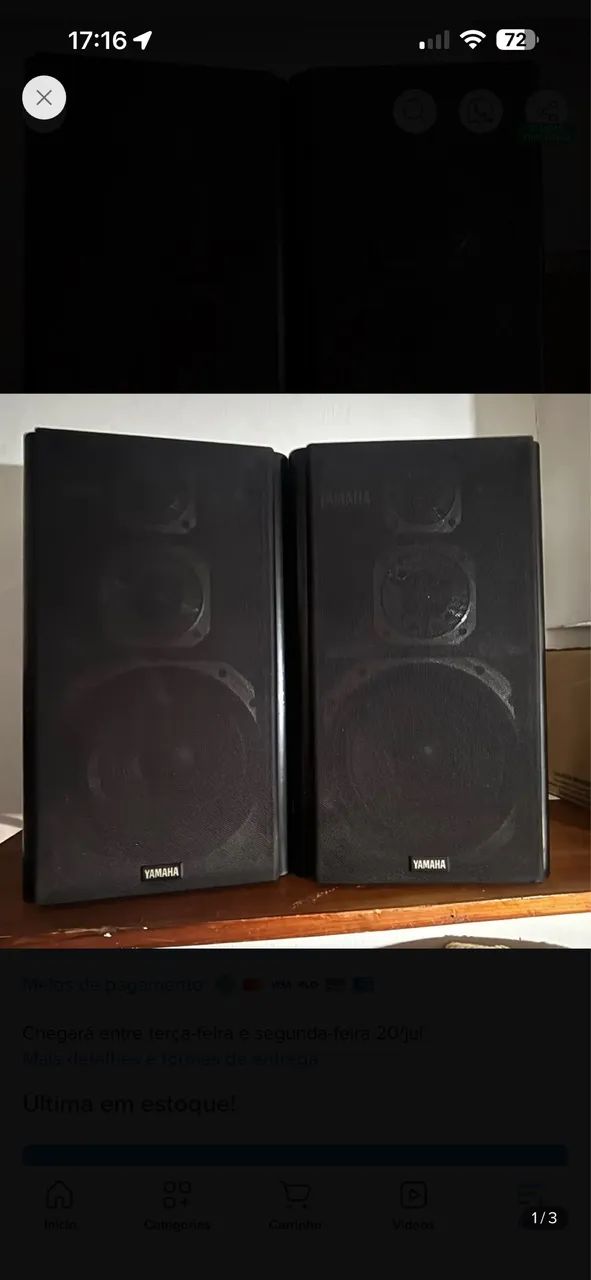 Caixas Acústicas Yamaha Ns-30x