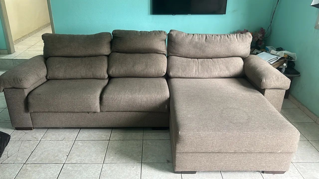 Sofá retrátil 3 lugares - Foto 2