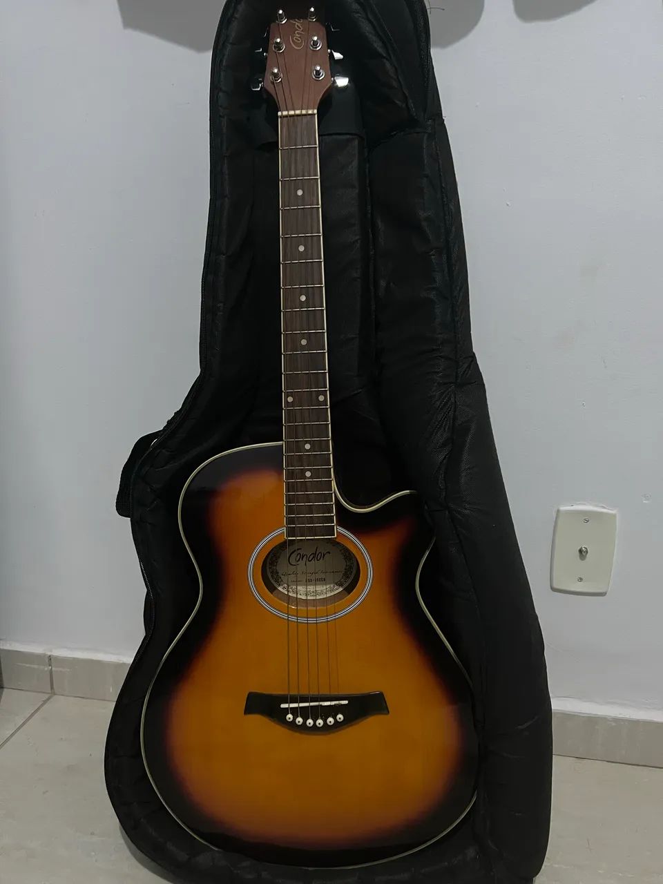 Violão Condor Aço Sunburst com Cutaway + Capa de Transporte (Zero/Sem Detalhes) - Foto 3