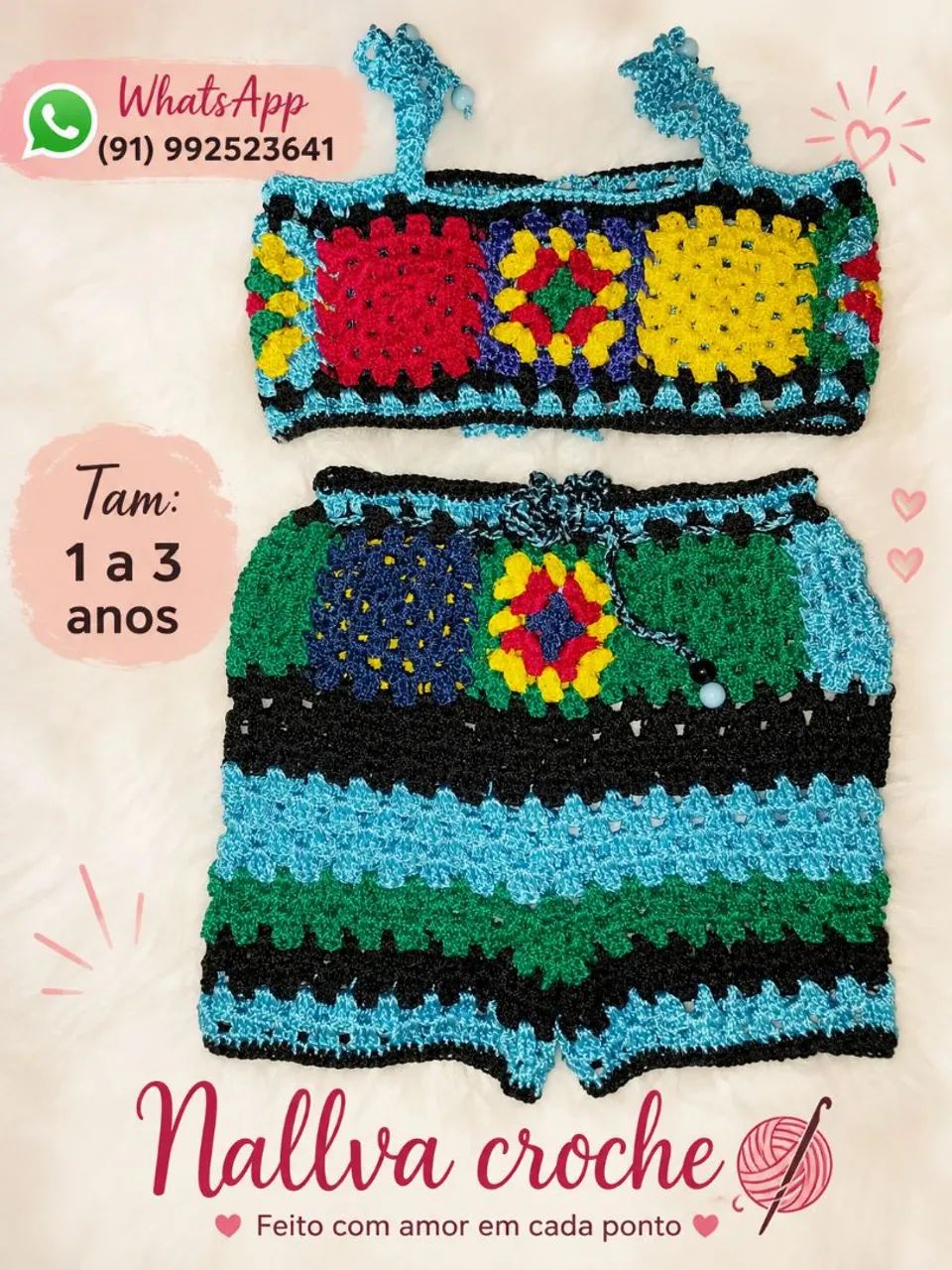 Conjunto infantil de croche 