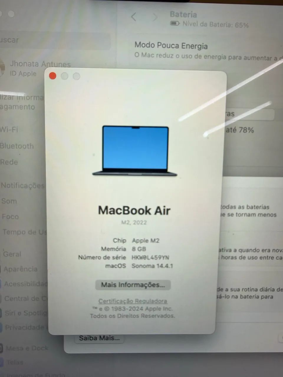 MacBook Air m2 256g 8RAM 4700 - Foto 5