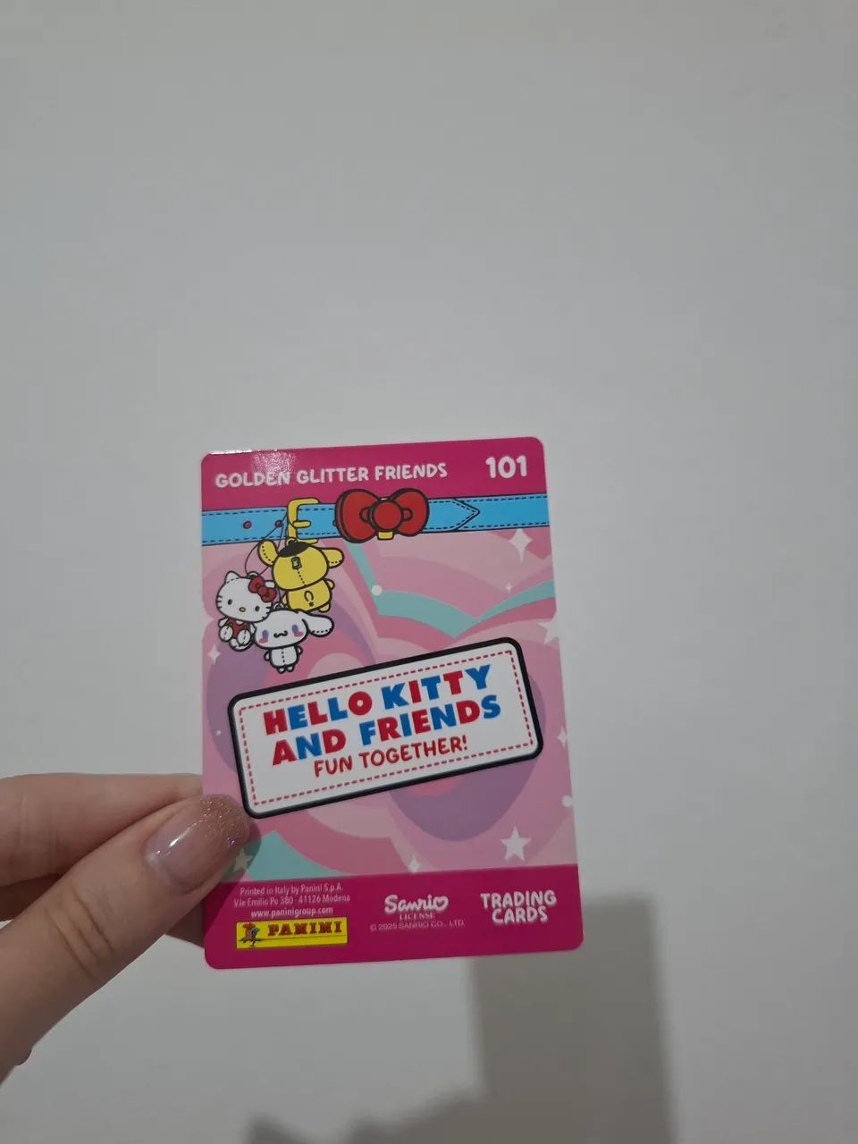 Card Hello Kitty Golden Glitter - Foto 3