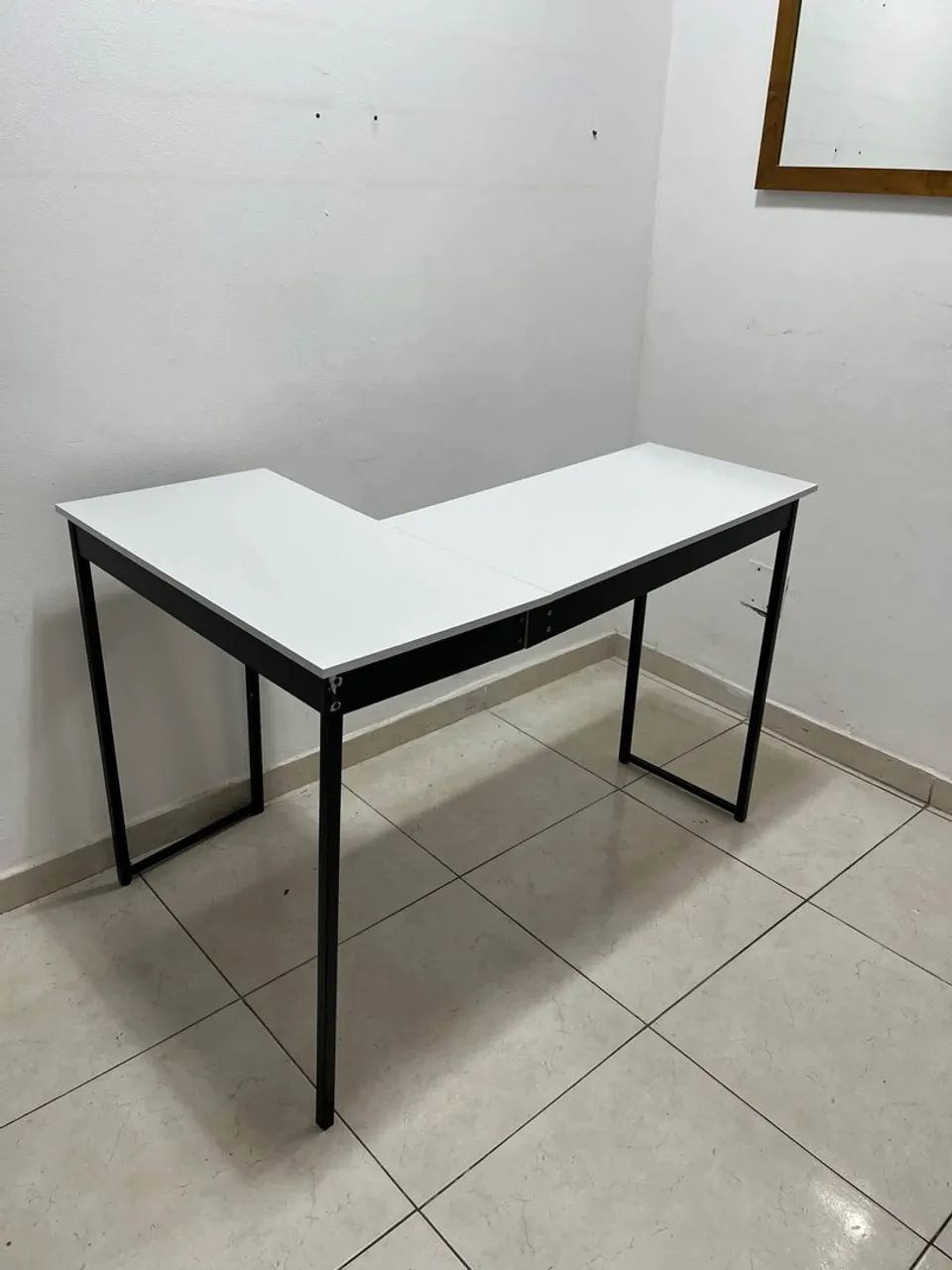 Mesa em L pé industrial  - Foto 2