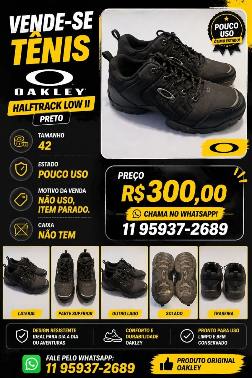 Tênis Oakley masculino halftrack low ii