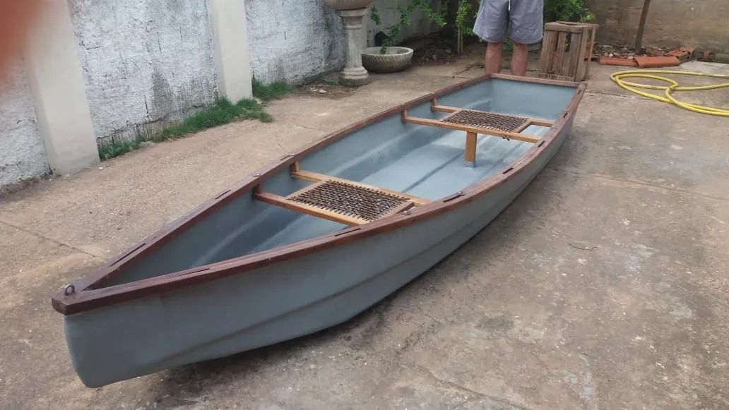 Barco canoa de fibra de vidro - Foto 5