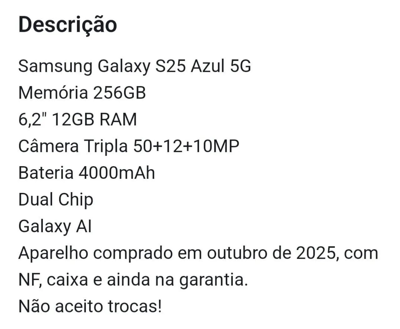 Galaxy S25  - Foto 4