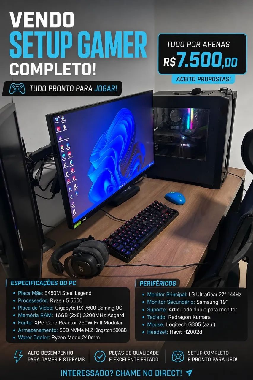 Pc gamer completo 