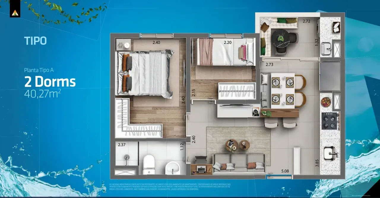 PLANTA 40m²