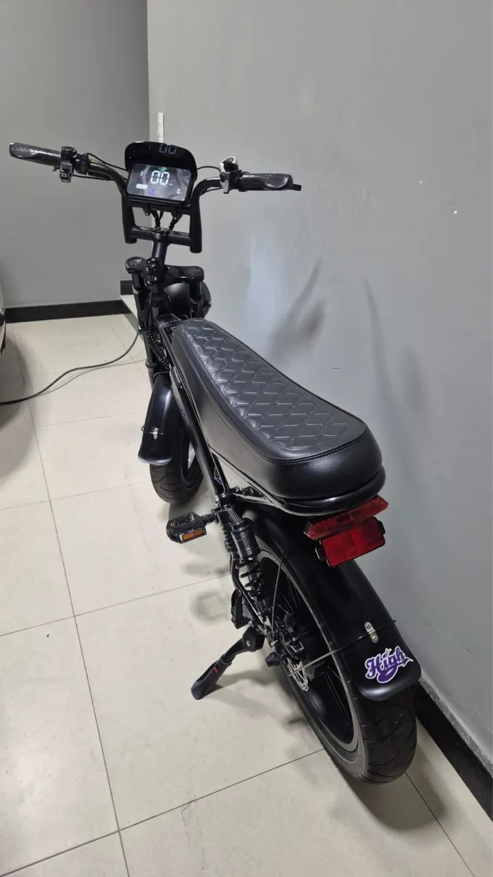 Bike elétrica V8pro preta  - Foto 2