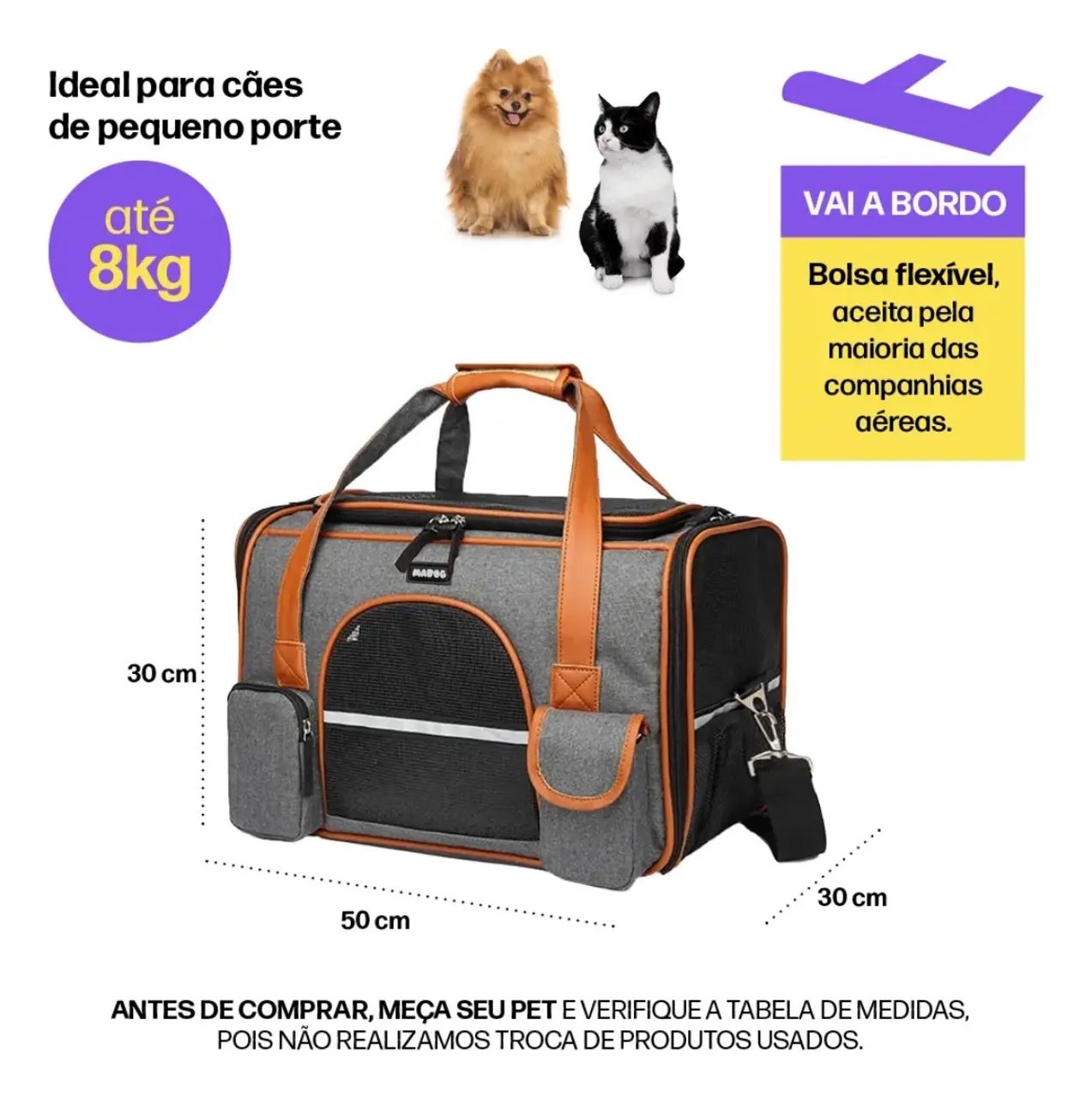 Bolsa de transporte pet