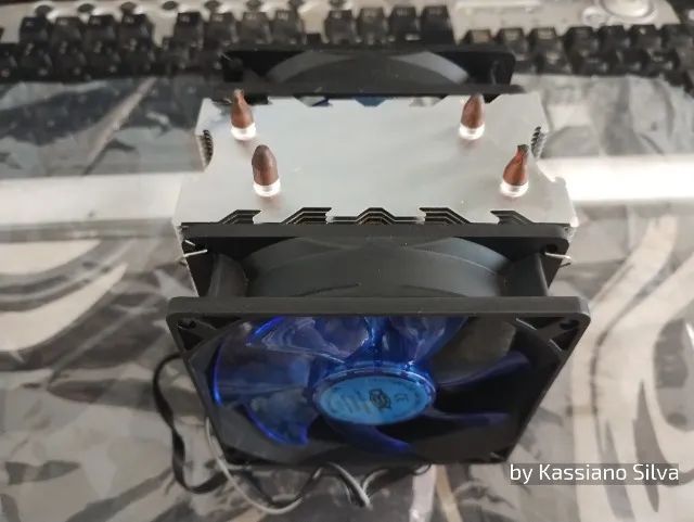 Air cooler Dexter gamer com led azul e suport intel/amd - Foto 4