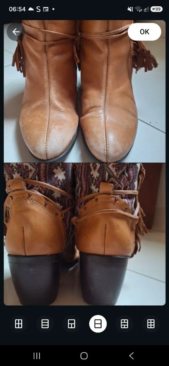 Bota cravo e canela 39