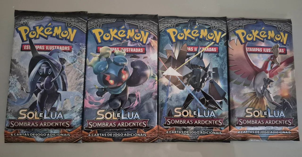 Boosters Sol e Lua Sombras Ardentes Lacrados - Artset