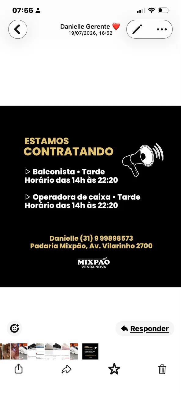 Vaga de emprego 