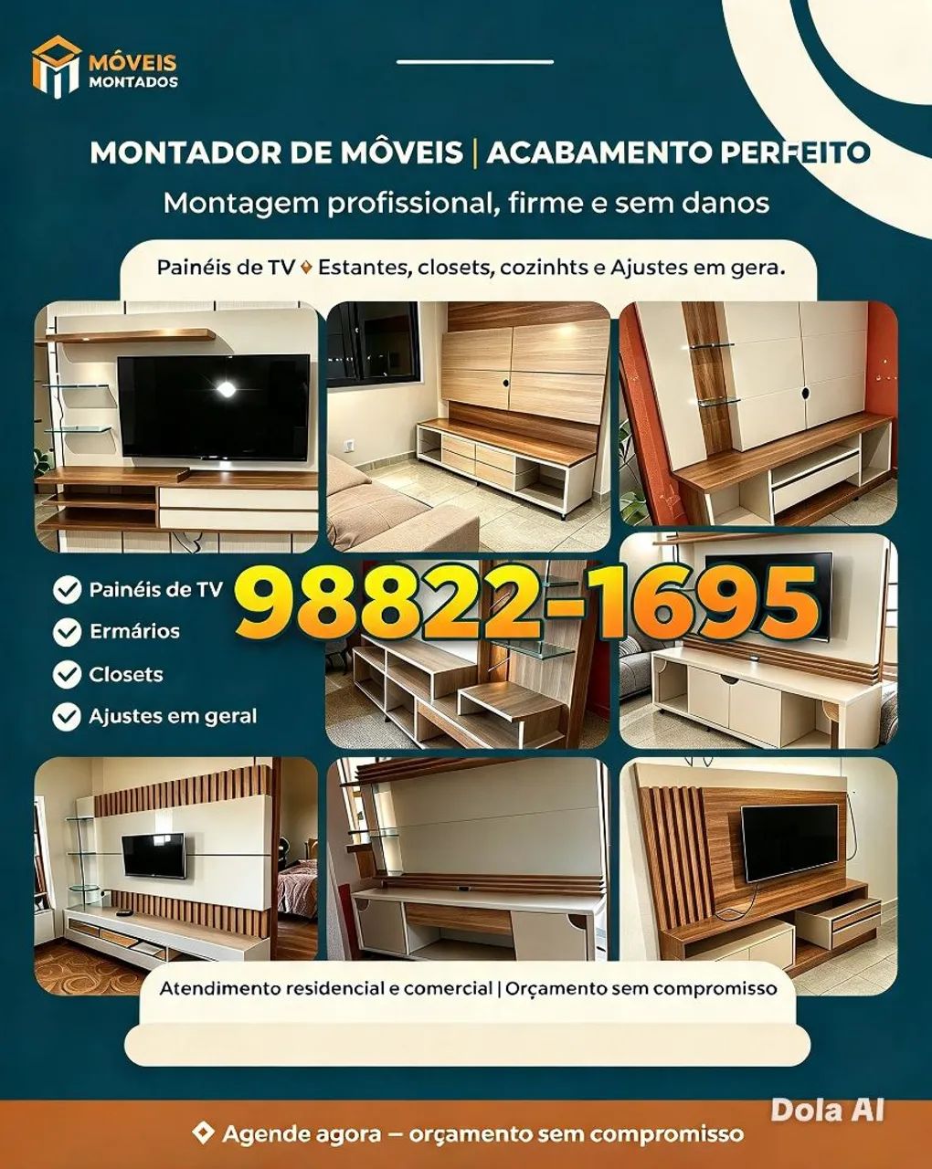 Montador de moveis aceito pix