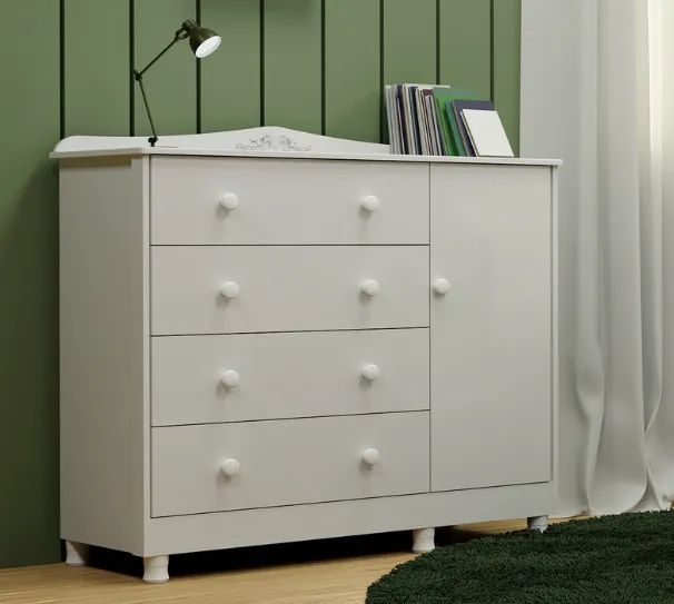 Comoda Infantil Elo Porta Lisa 100% MDF (Nova)