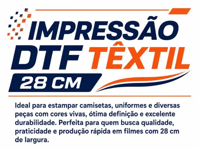 IMPRESSÃO DTF TÊXTIL - 28 CM - Foto 3