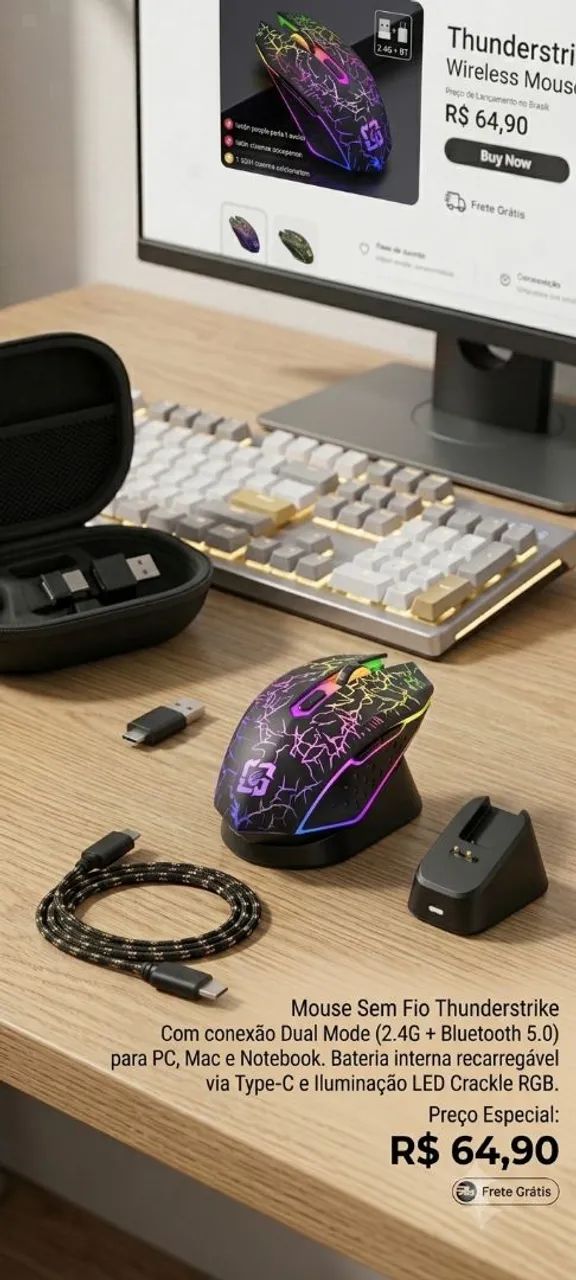 MOUSE GAMER COM / SEM FIO!!