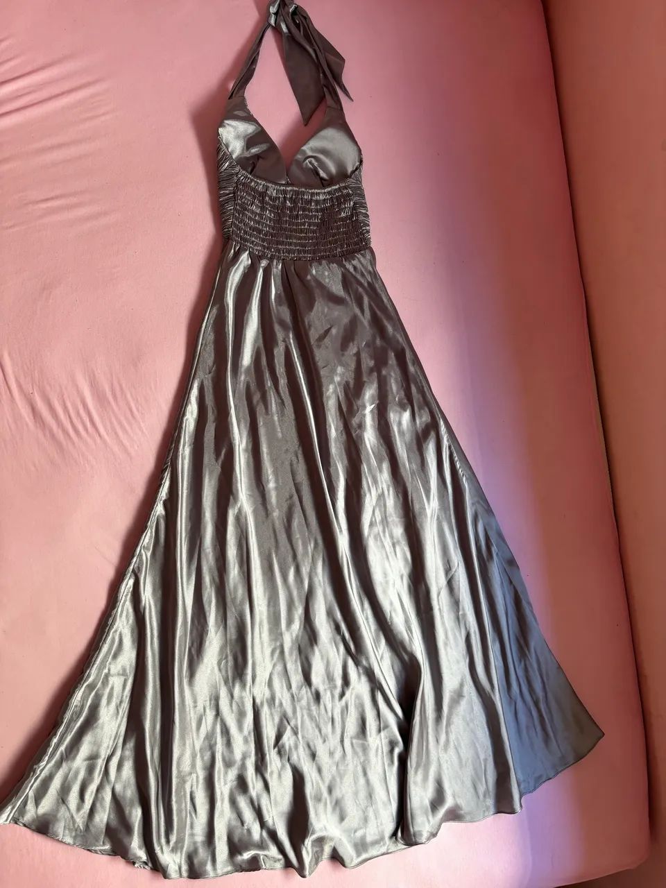 Vestido Social Prata