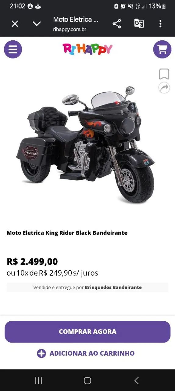 Moto elétrica infantil - Foto 2