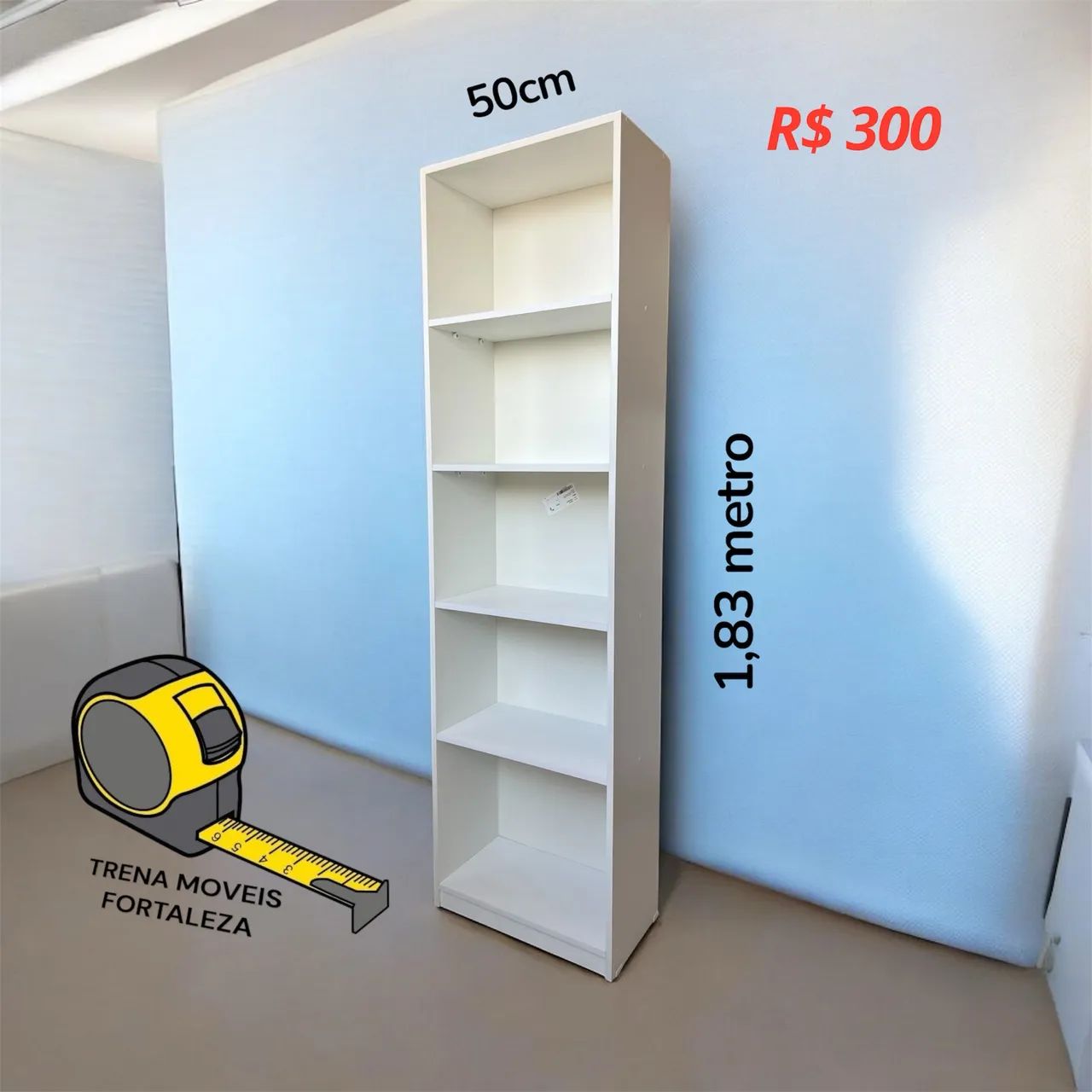 Armário multiuso Mdf com 5 prateleiras novo  - Foto 4