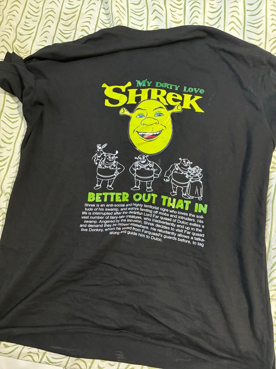 Camiseta do shrek feminina 