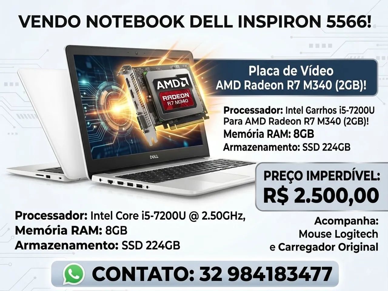 Notebook Dell Inspiron 5566