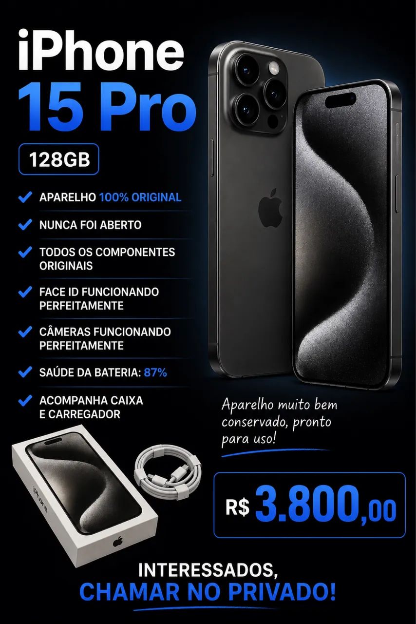 IPHONE 15 Pro - 128GB - Foto 4