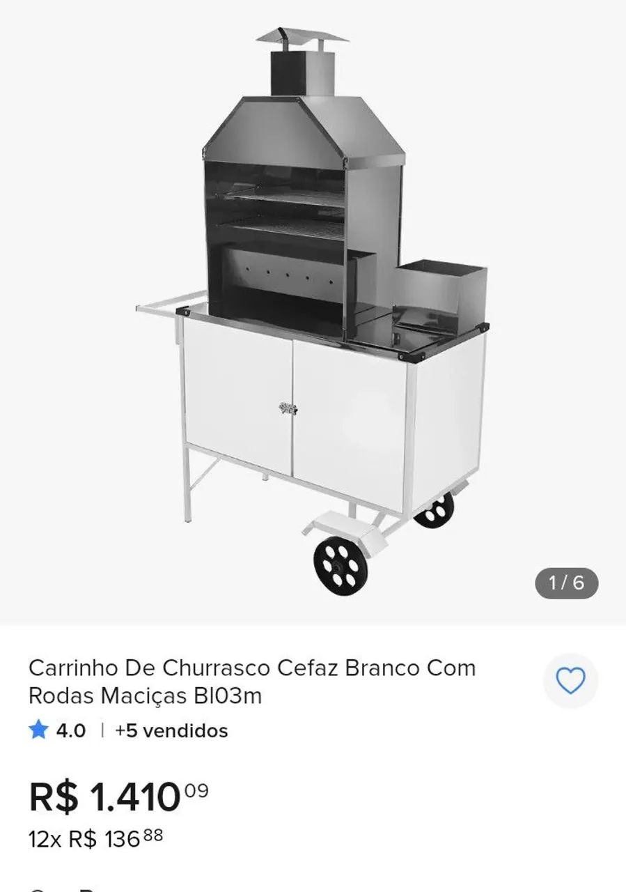 Carrocinha de churrasco  - Foto 2