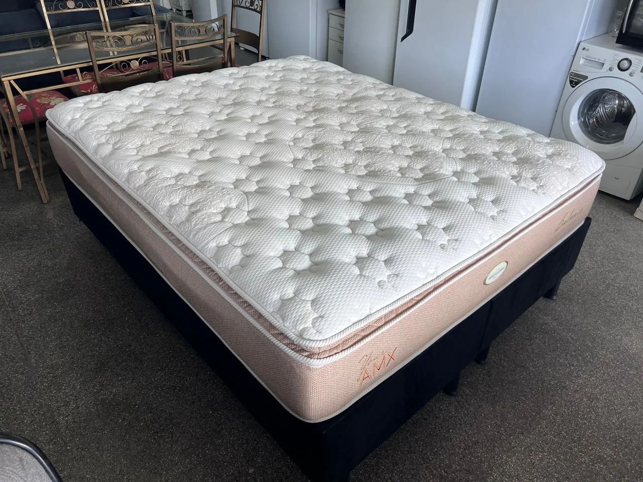 Cama box Queen size Colchão americaflex molas ensacandas bambú  - Foto 5