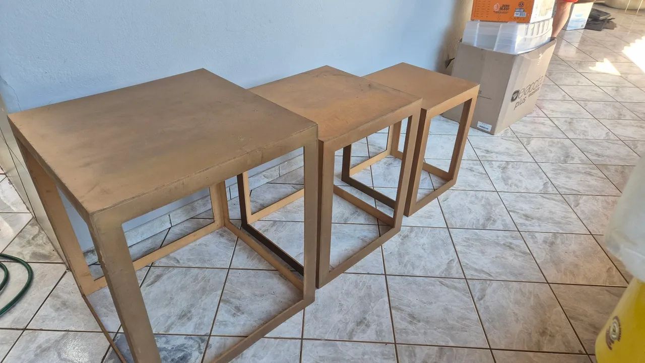 Conjunto 3 mesas de apoio - Foto 3