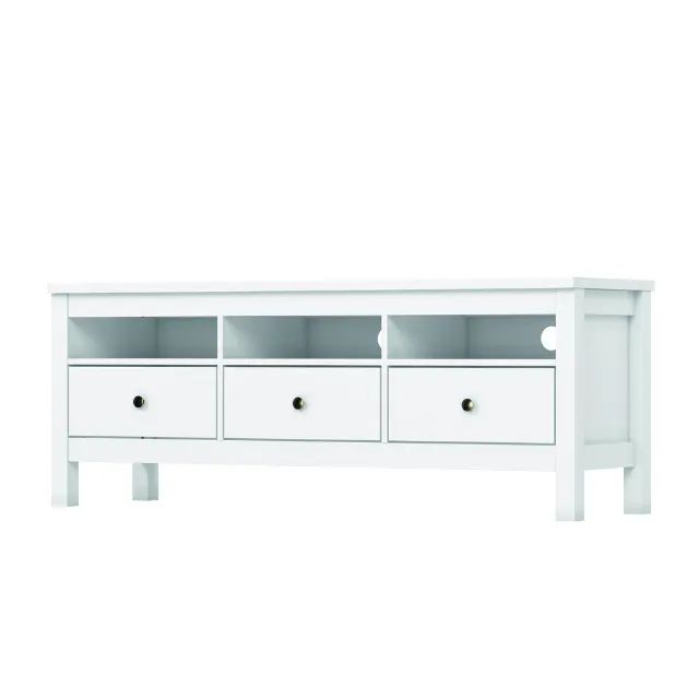 Rack Bancada Indiana para TV Até 65 Polegadas Branco ou Preto - Foto 2