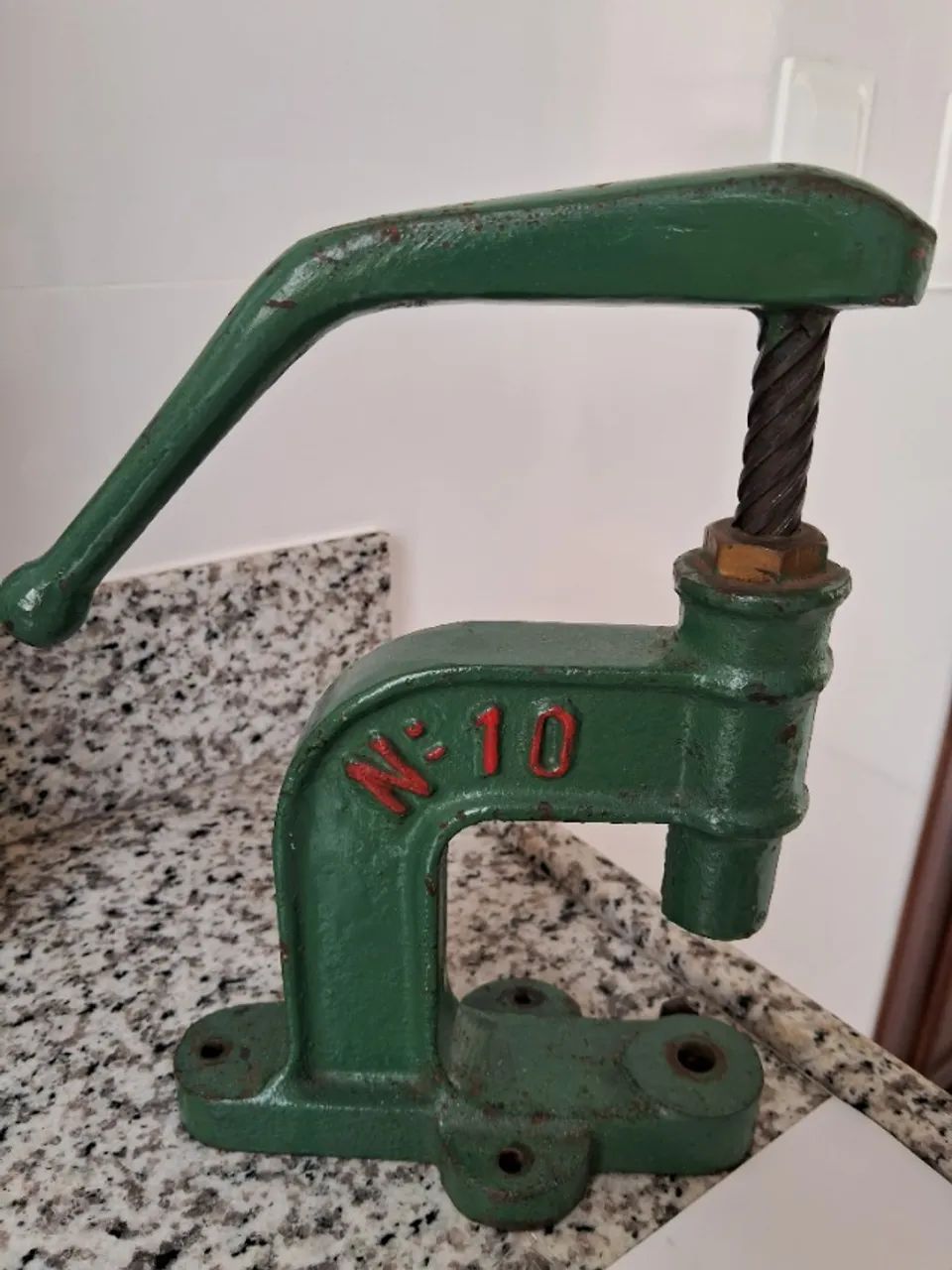 Máquina Manual EDIFER N°10 p/ Pregar Botão Pressão + peças