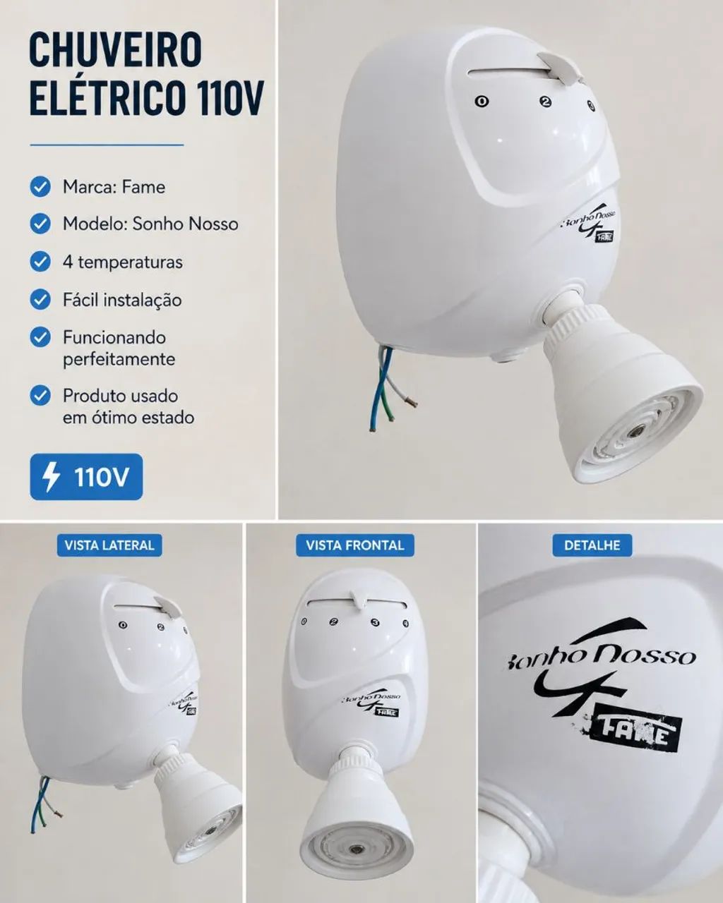 Chuveiro elétrico 110v