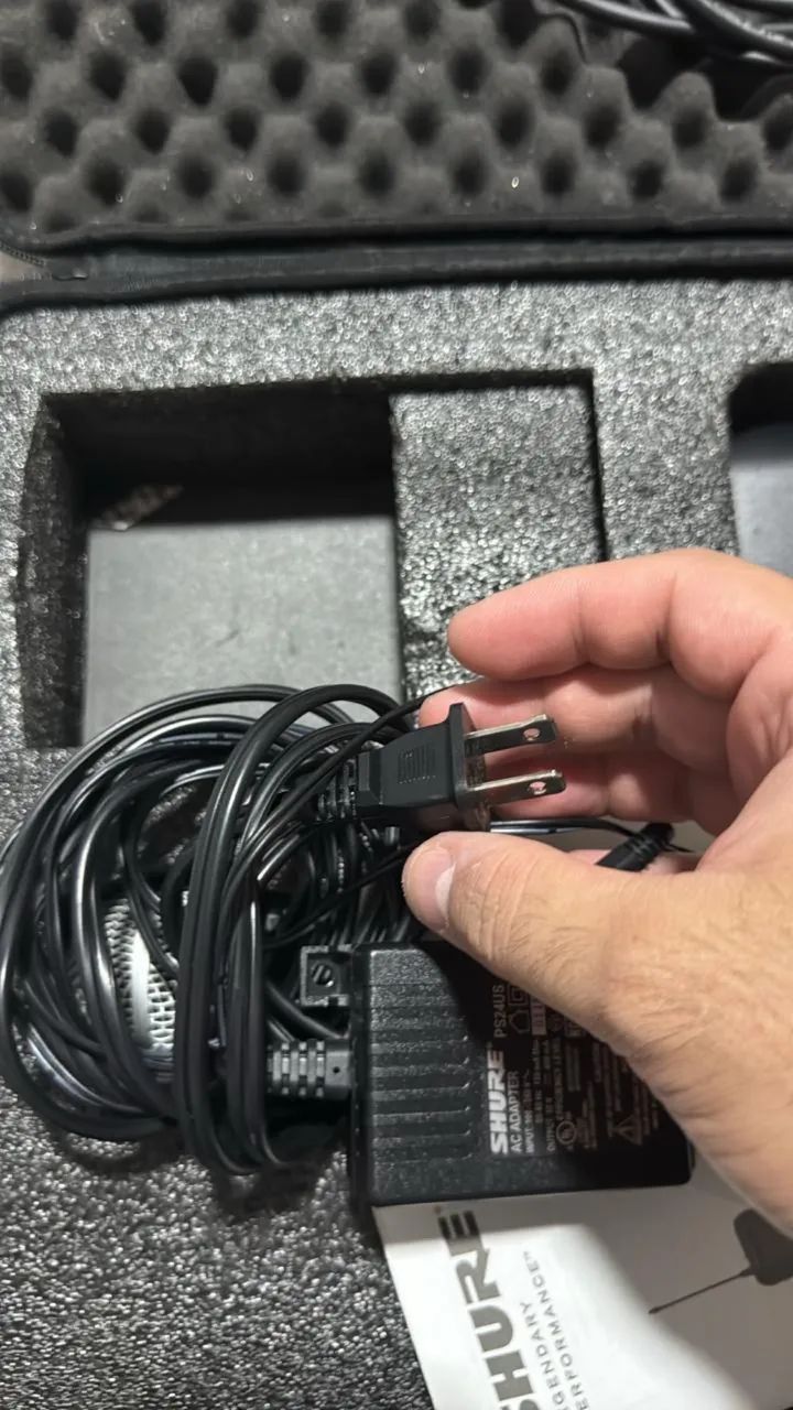 MICROFONE SEM FIO SHURE BLX24BR/PG58 ? ORIGINAL + COMPLETO - Foto 4