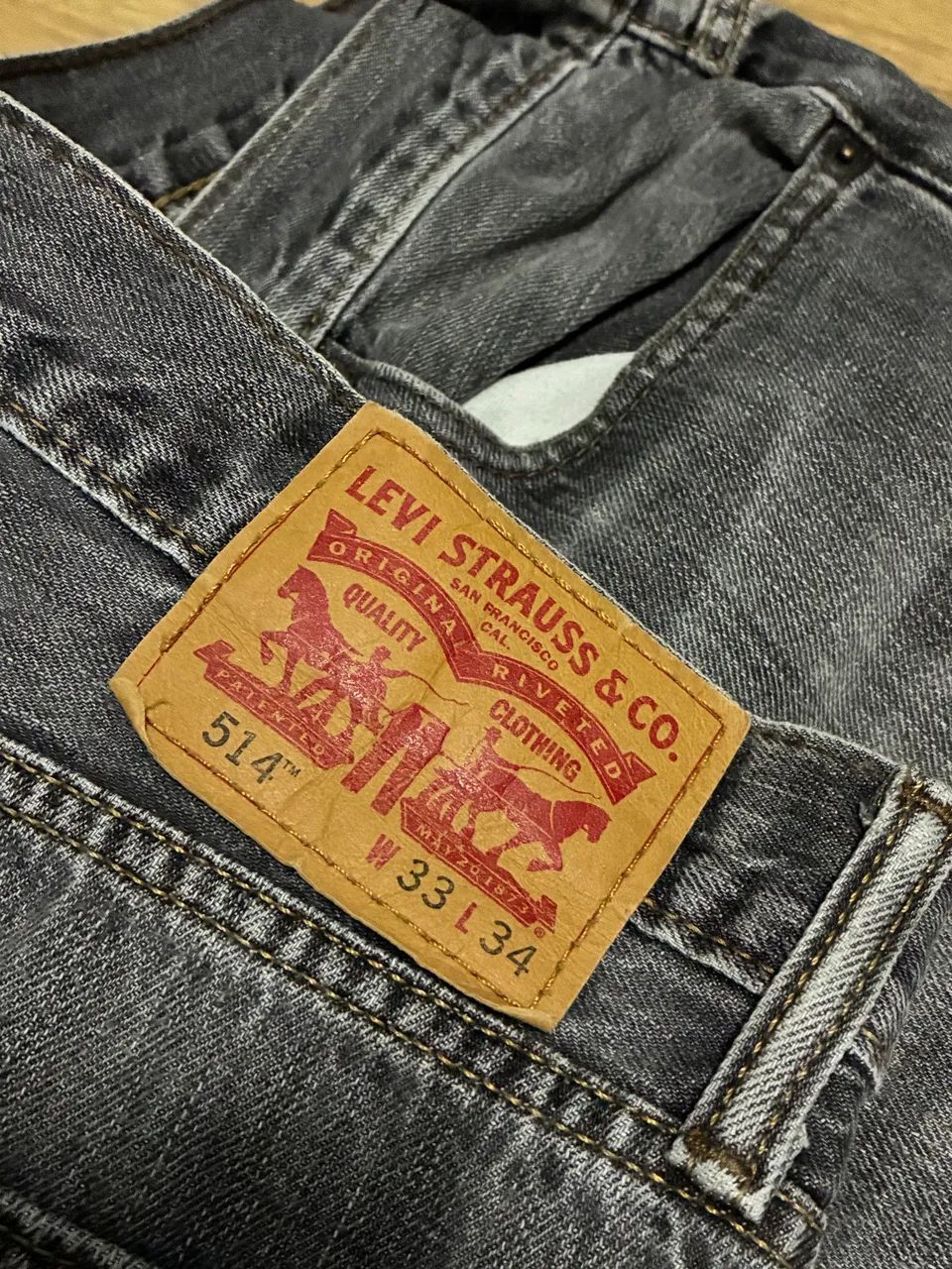 Calça Levis Original Cinza 