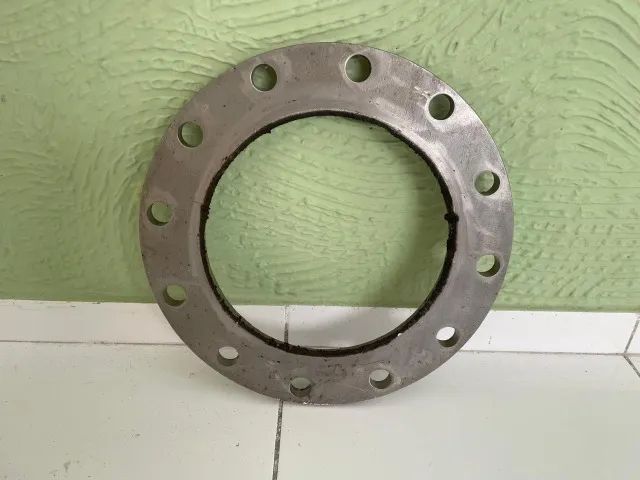 Flange de inox 10 polegadas, 12 furos, lisa - Foto 3
