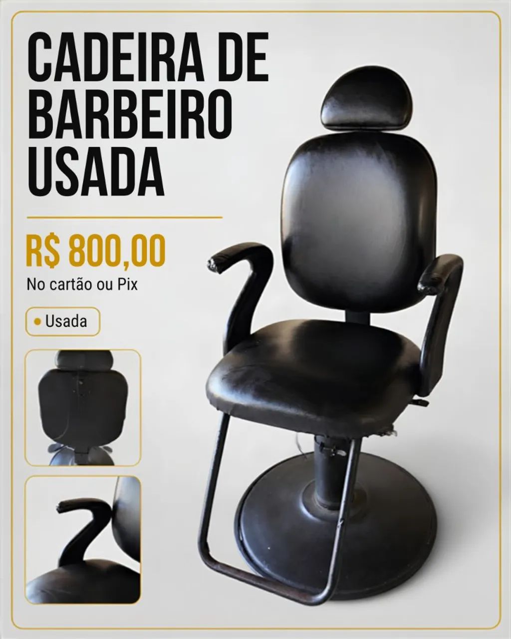 Cadeira de Barbeiro - Usada