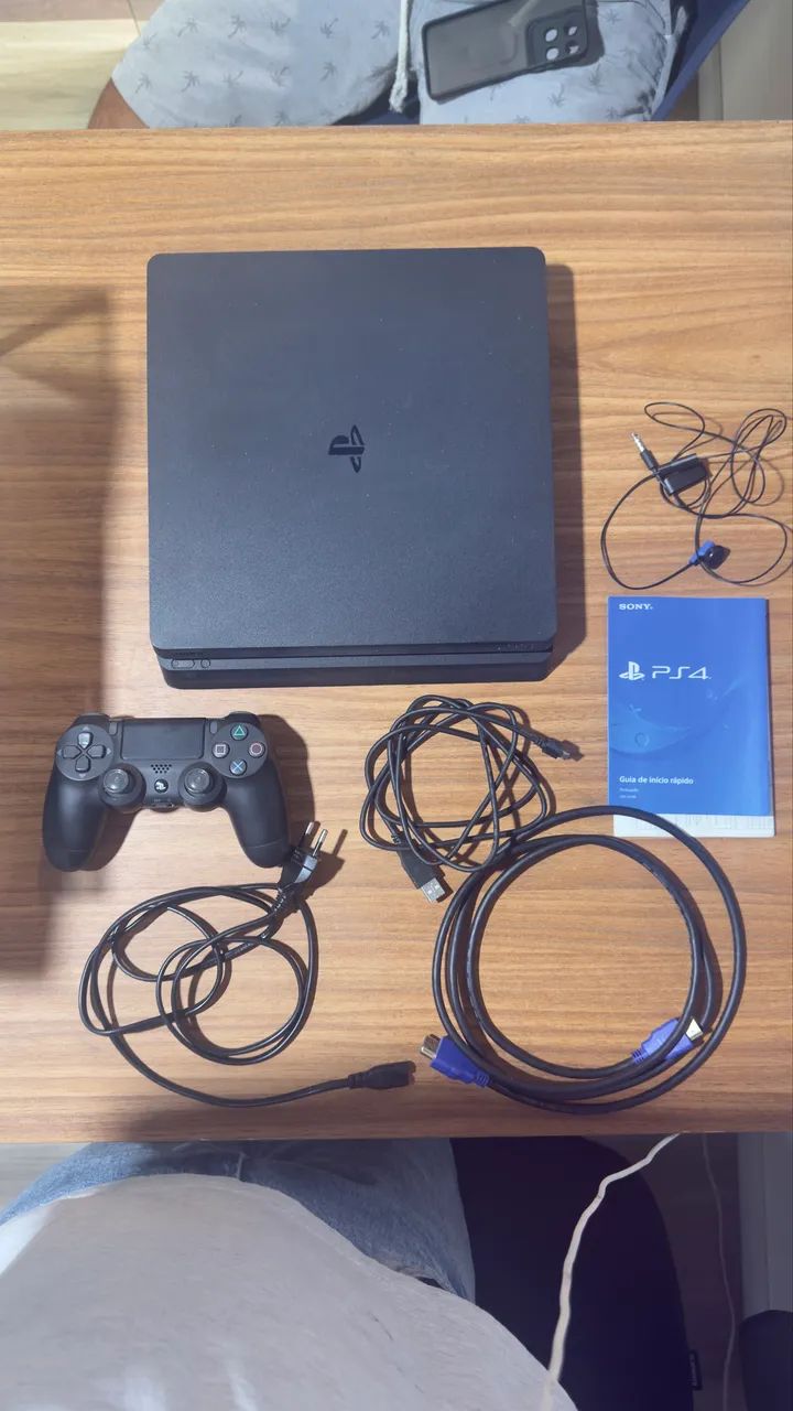 PS4 Slim 1TB + God of War Ragnarök (Na Caixa) - Leia a Descrição - Foto 2