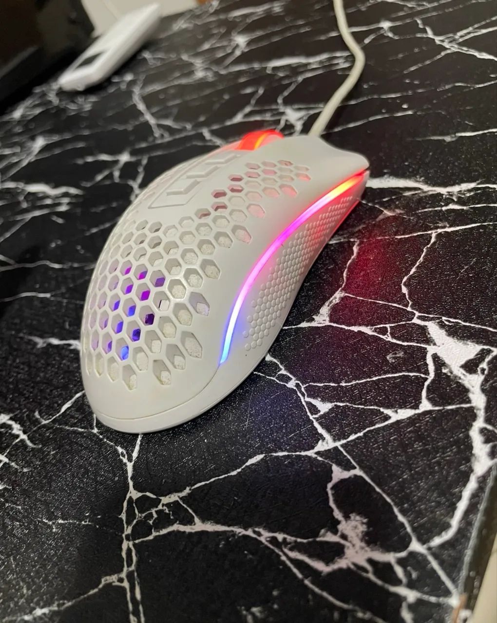 Mouse Redragon Storm Elite RGB Lunar White - Foto 2