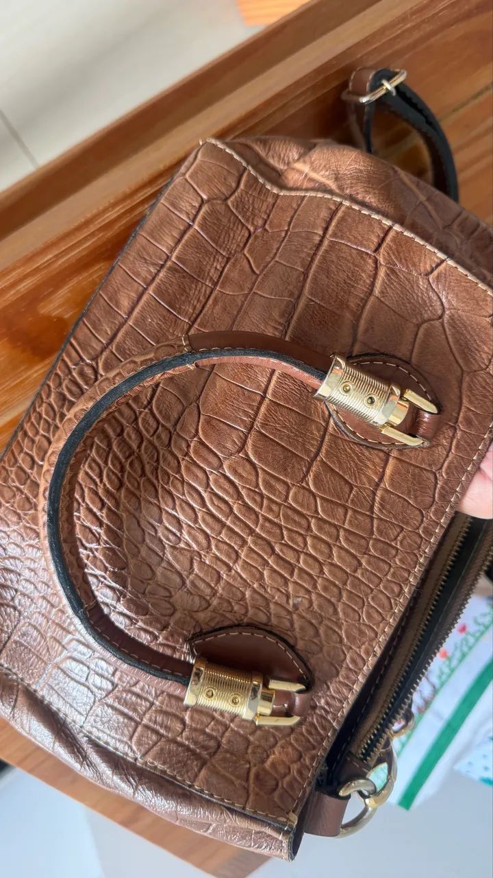 Bolsa em couro legítimo - Foto 5