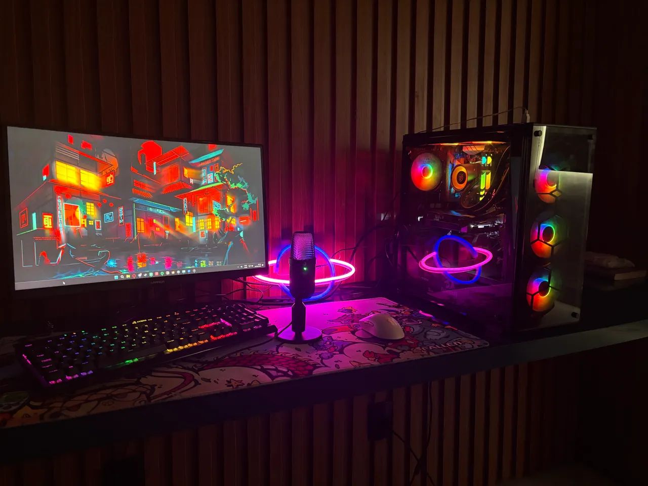  PC GAMER SETUP COMPLETO RGB RODA TUDO