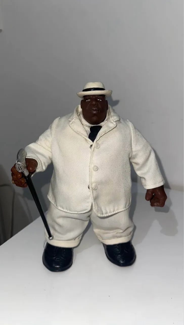Boneco de colecionador rapper notorious big