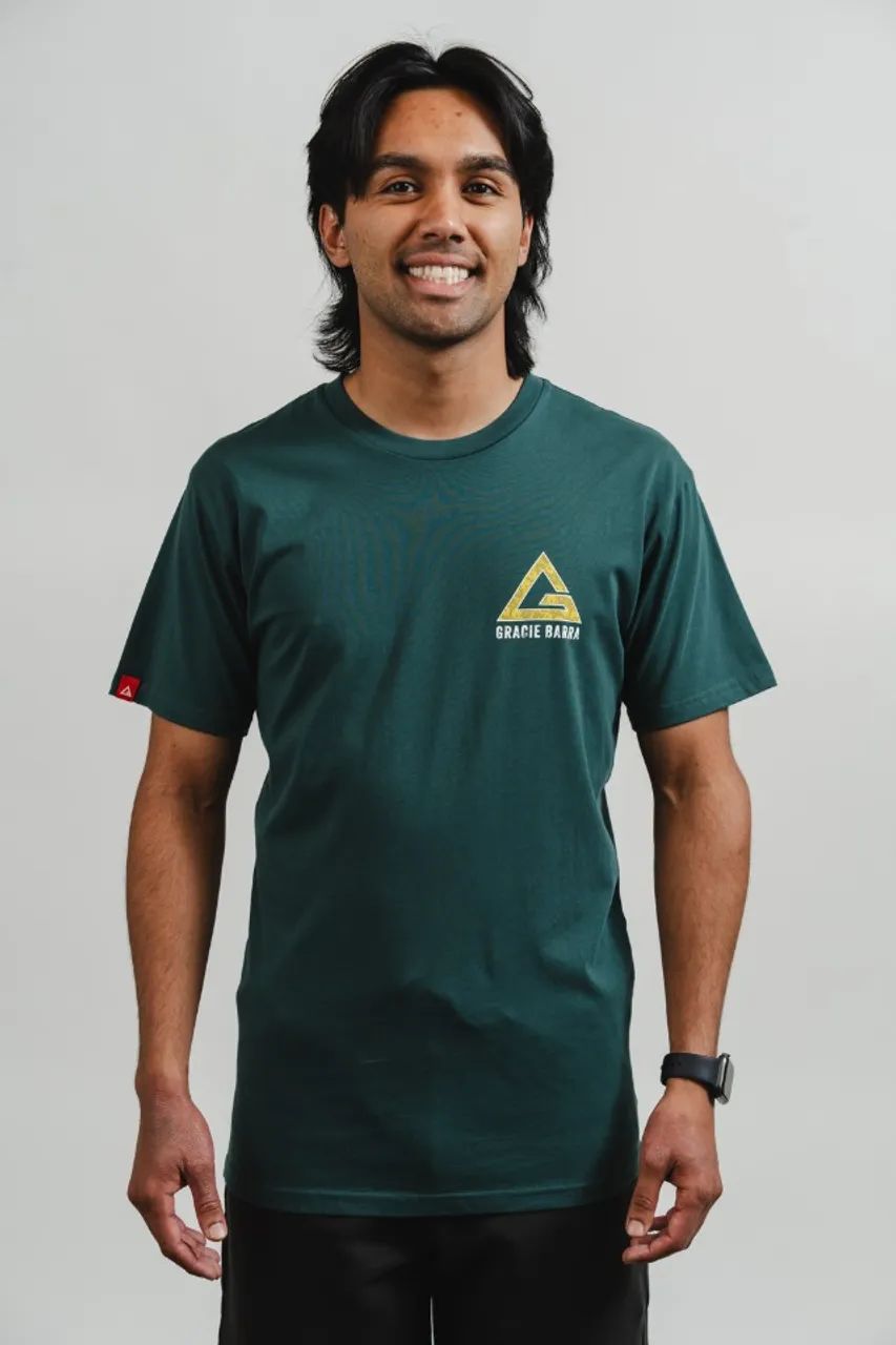 Camiseta Gracie Barra Legacy Shadow - Verde - Foto 2